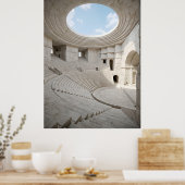 Poster Ancient Marble Amphitheater Sky (Cuisine)