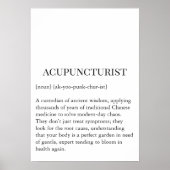 Poster Ancient Wisdom Acupuncture Wall Art Wall Chart (Devant)