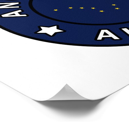 Poster Ancrage Alaska (Coin)