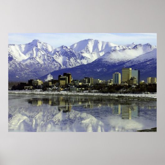 Poster Ancrage Alaska Skyline (Devant)
