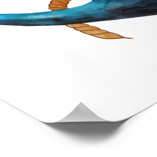 Poster Ancre bleue (Coin)