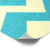 Poster Ancre Blue Chevron (Coin)