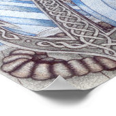 Poster Ancre celtique Nautique (Coin)