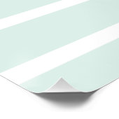 Poster Ancre d'aquarelle des traits de menthe marine pers (Coin)