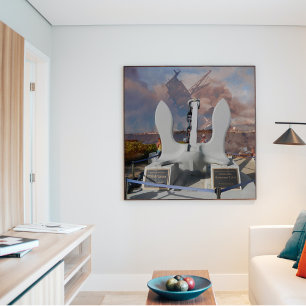 Poster Ancre de l'USS Arizona et navire à Pearl Harbor