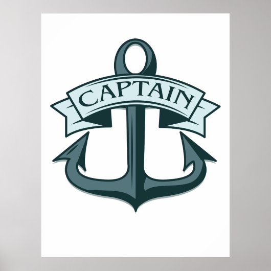 Poster Ancre du capitaine Ships (Devant)