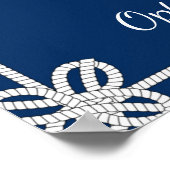 Poster Ancre en corde Frame Nautique (Coin)