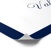 Poster Ancre | Mariage nautique | Bienvenue (Coin)