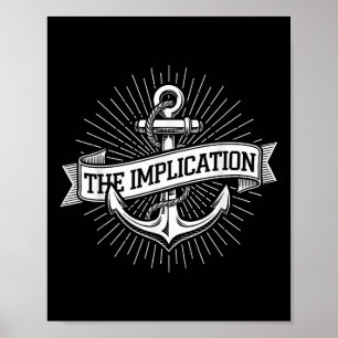 Poster Ancre Maritime L'Implication Nautionique Voile G