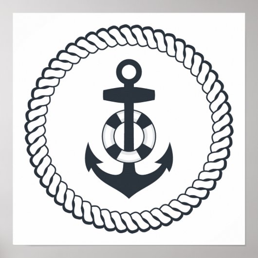 Poster Ancre mignonne (Devant)