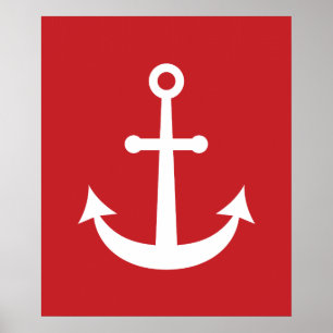 Poster Ancre nautique