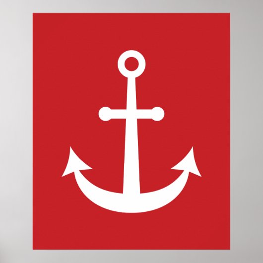 Poster Ancre nautique (Devant)