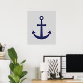 Poster Ancre nautique (Bureau à domicile)
