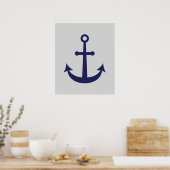 Poster Ancre nautique (Cuisine)