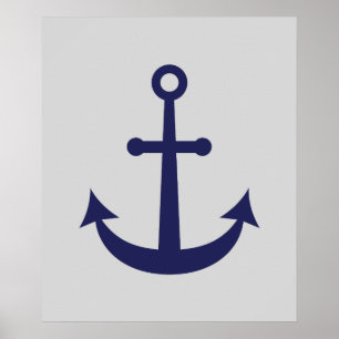 Poster Ancre nautique