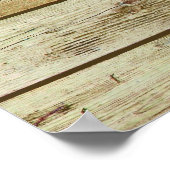 Poster Ancre nautique sur le graphique en bois (Coin)