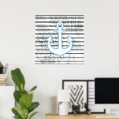 Poster ancre sur bandes vieilles (Bureau à domicile)