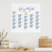 Poster Ancres Marine Nautique White Seating Chart (Cuisine)
