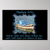 Poster And he saith unto them.Matthew 4:30 (Devant)