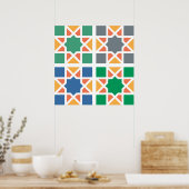 Poster Andalusian Tiles 4 (Cuisine)