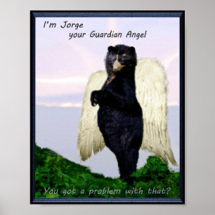 Poster Andean Bear Guardian Angel Poster