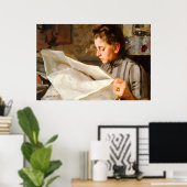 Poster Anders Zorn - lecture de l'affiche CC0275 (Bureau à domicile)