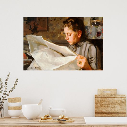 Poster Anders Zorn - lecture de l'affiche CC0275 (Cuisine)