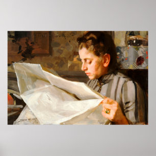 Poster Anders Zorn - lecture de l'affiche CC0275