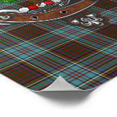 Poster Anderson Clan Badge & Tartan 8.5x11 (Coin)