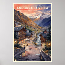 Andorra la Vella Rétro Voyage