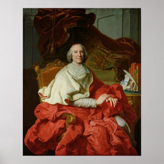 Poster Andre Hercule de Fleury 1728 (Devant)