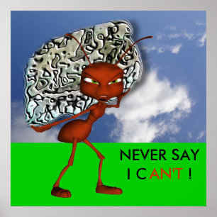 Poster André l'affiche de puissance de volonté de fourmi