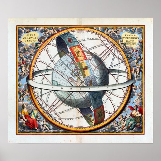 Poster Andreas Cellarius La Révolution Spirale du Soleil (Devant)