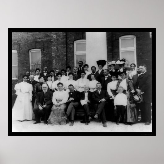 Poster Andrew Carnegie à l'Institut Tuskegee 1906 (Devant)