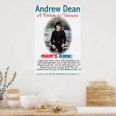 Poster Andrew Dean concerts été 2002 (Cuisine)
