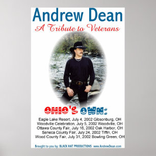 Poster Andrew Dean concerts été 2002