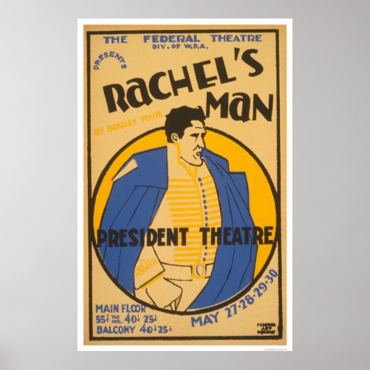 Poster Andrew Jackson Drama WPA 1937 (Devant)