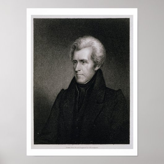 Poster Andrew Jackson (gravure) (Devant)
