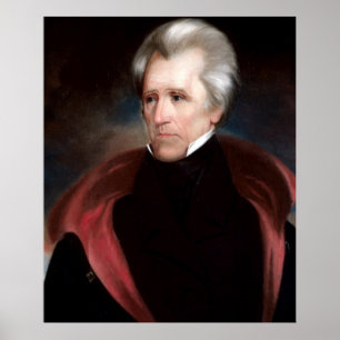 Poster ANDREW JACKSON Painting by Ralph E. W. Earl Print