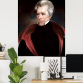 Poster ANDREW JACKSON Painting by Ralph E. W. Earl Print (Bureau à domicile)