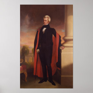 Poster Andrew Jackson Standing Peinture