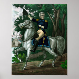 Poster Andrew Jackson Sur L'Horseback