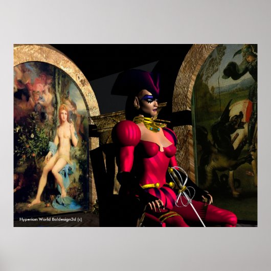 Poster ANDROID XÉNIA EN ORBITE D'HYPERION Science-fictio (Devant)