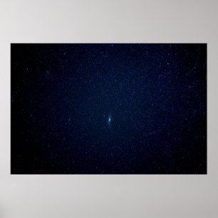 Poster Andromeda Galaxy Minuit Bleue étoile Nuit, ZGOS