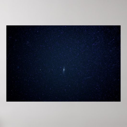 Poster Andromeda Galaxy Minuit Bleue étoile Nuit, ZGOS (Devant)