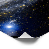Poster Andromède galaxie laiteuse façon cosmos univers (Coin)