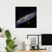 Poster Andromède galaxie laiteuse façon cosmos univers (Bureau à domicile)