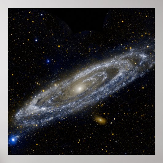 Poster Andromède galaxie laiteuse façon cosmos univers (Devant)