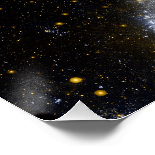 Poster Andromède galaxie laiteuse façon cosmos univers (Coin)