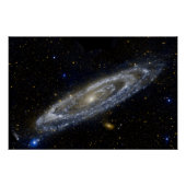Poster Andromède galaxie laiteuse façon cosmos univers (Devant)